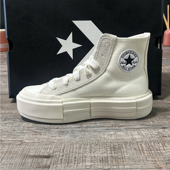 Converse All Star Platform High Tops - Cream - Picture 3 of 11